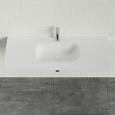 Timberline Accessible Stadium 1200mm Gloss White Composite Wall Hung Basin