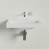 Timberline Accessible Monaco Grand Ensuite 600mm Gloss White Wall Hung Basin