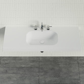 Timberline Accessible Stadium 1200mm Gloss White Composite Wall Hung Basin