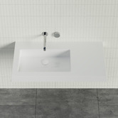 Timberline Accessible Essential 900mm Gloss White Composite Wall Hung Basin