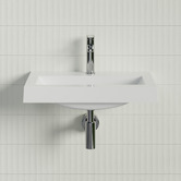 Timberline Accessible Monaco Grand Ensuite 600mm Gloss White Wall Hung Basin