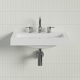 Timberline Accessible Monaco Grand Ensuite 600mm Gloss White Wall Hung Basin
