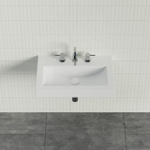Timberline Accessible Monaco Grand Ensuite 600mm Gloss White Wall Hung Basin