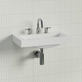 Timberline Accessible Monaco Grand Ensuite 600mm Gloss White Wall Hung Basin