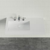 Timberline Accessible Essential 900mm Gloss White Composite Wall Hung Basin