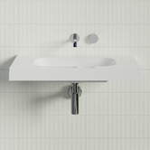 Timberline Accessible Stadium 750mm Gloss White Composite Wall Hung Basin