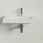 Timberline Accessible Stadium 750mm Gloss White Composite Wall Hung Basin
