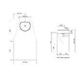 Timberline Accessible Quay 400mm Gloss White Composite Wall Hung Basin