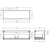 Timberline Elwood Apollo Wall Hung Single Vanity Unit