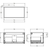 Timberline Elwood Apollo Wall Hung Single Vanity Unit