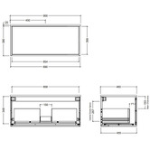Timberline Elwood Apollo Wall Hung Single Vanity Unit