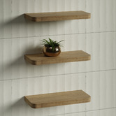 Timberline Splice Curved Bathroom Shelf