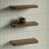 Timberline Splice Curved Bathroom Shelf