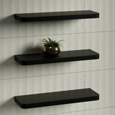 Timberline Splice Curved Bathroom Shelf