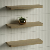 Timberline Splice Curved Bathroom Shelf