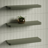 Timberline Splice Curved Bathroom Shelf