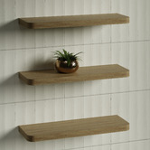 Timberline Splice Curved Bathroom Shelf