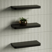 Timberline Splice Curved Bathroom Shelf