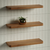 Timberline Splice Curved Bathroom Shelf