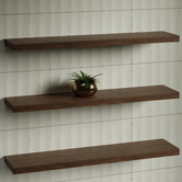 Timberline Splice Curved Bathroom Shelf