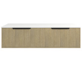 Timberline Elwood 1500mm Dockland Wall Hung Double Vanity Unit