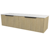 Timberline Elwood 1500mm Dockland Wall Hung Double Vanity Unit