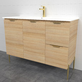 Timberline Nevada 1200mm Freestanding Vanity with Ceramic Countertop