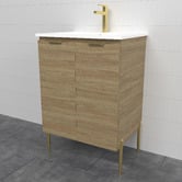Timberline Nevada 600mm Freestanding Vanity with Ceramic Countertop