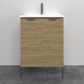 Timberline Nevada 600mm Freestanding Vanity with Ceramic Countertop