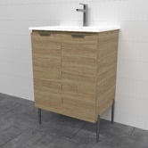 Timberline Nevada 600mm Freestanding Vanity with Ceramic Countertop