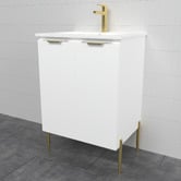 Timberline Nevada 600mm Freestanding Vanity with Ceramic Countertop