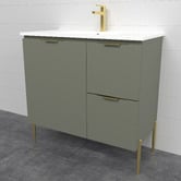 Timberline Nevada 900mm Freestanding Vanity with Ceramic Countertop