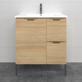 Timberline Nevada 750mm Freestanding Vanity with Ceramic Countertop