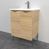 Timberline Nevada 600mm Freestanding Vanity with Ceramic Countertop