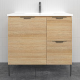 Timberline Nevada 900mm Freestanding Vanity with Ceramic Countertop
