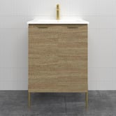 Timberline Nevada 600mm Freestanding Vanity with Ceramic Countertop