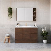 Timberline Elemental 1200mm Freestanding Single Vanity with Removable Kickboard