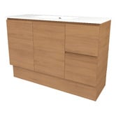 Timberline Elemental 1200mm Freestanding Single Vanity with Removable Kickboard