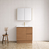 Timberline Elemental 750mm Freestanding Single Vanity with Removable Kickboard
