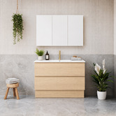 Timberline Elemental Plus 1200mm Freestanding Single Vanity with Removable Kickboard