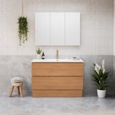 Timberline Elemental Plus 1200mm Freestanding Single Vanity with Removable Kickboard