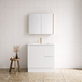 Timberline Elemental 750mm Freestanding Single Vanity with Removable Kickboard