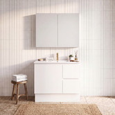 Timberline Elemental 900mm Freestanding Single Vanity with Removable Kickboard