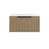 Timberline Elwood 750mm Artic White Wall Hung Single Vanity Unit