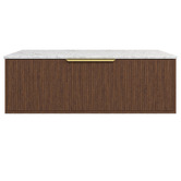 Timberline Elwood Dockland 1200mm Carrara Wall Hung Single Vanity Unit