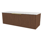 Timberline Elwood Dockland 1200mm Carrara Wall Hung Single Vanity Unit