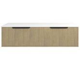Timberline Elwood Dockland 1500mm Wall Hung Double Vanity Unit