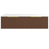 Timberline Elwood Dockland 1500mm Artic White Wall Hung Double Vanity Unit