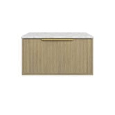 Timberline Elwood Dockland 750mm Carrara Wall Hung Single Vanity Unit
