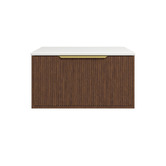 Timberline Elwood 750mm Artic White Wall Hung Single Vanity Unit